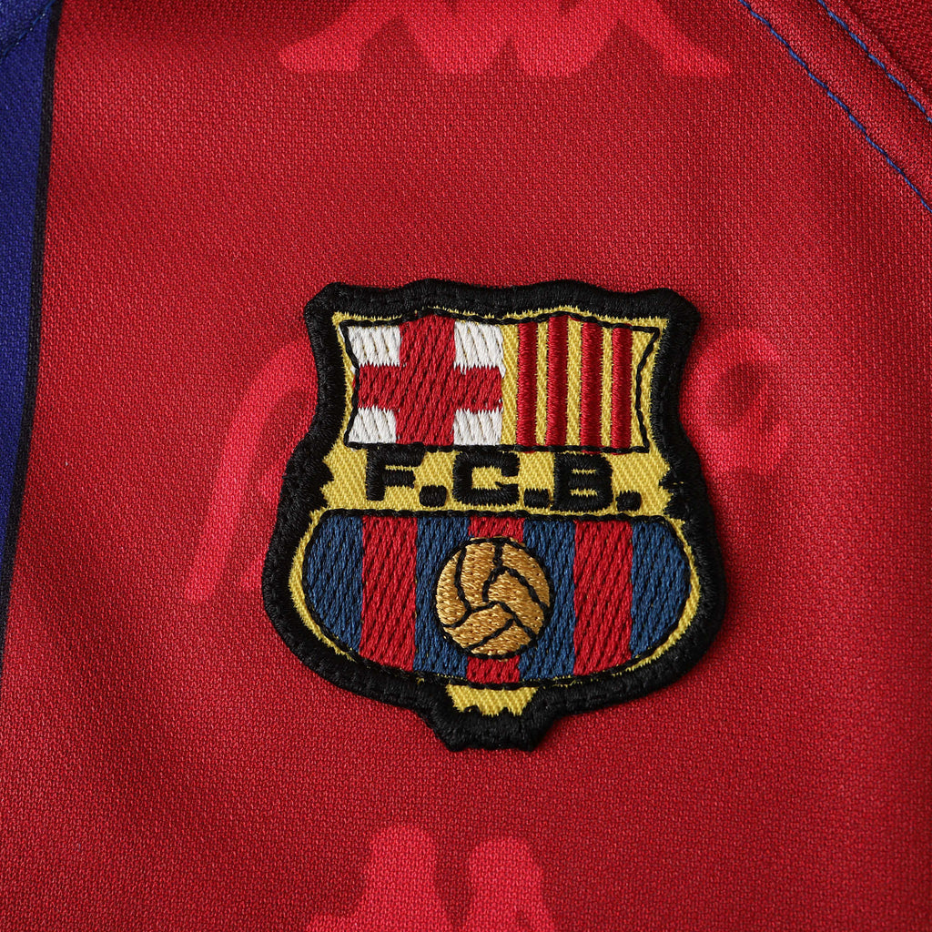 FC Barcelona 1996-1997 Season Home Retro Football Jersey Trikot Maillot