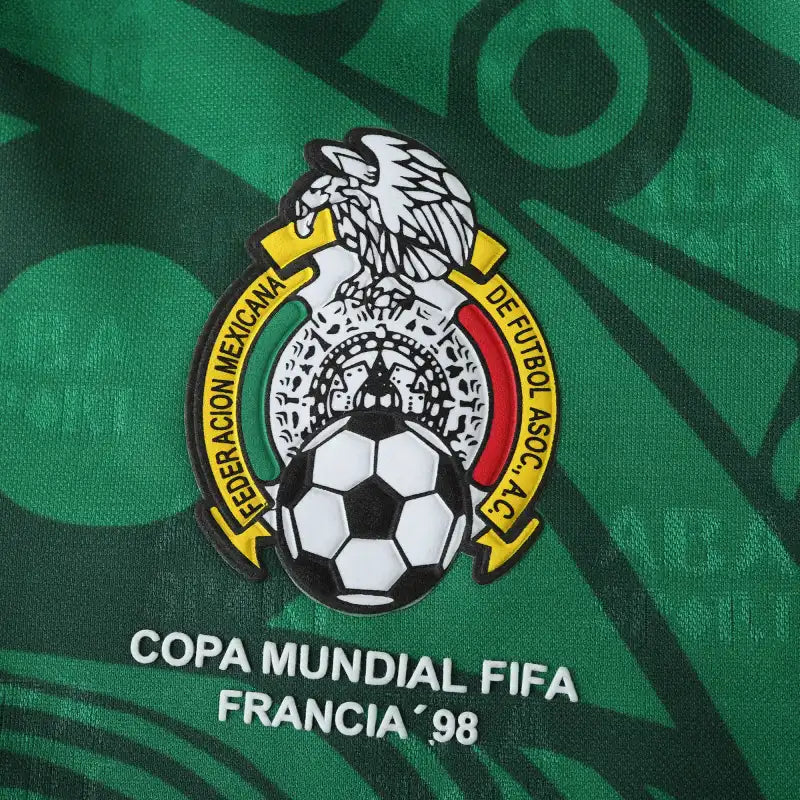 Mexico 1998 Season Home Green Retro Jersey Trikot Soccer Shirt