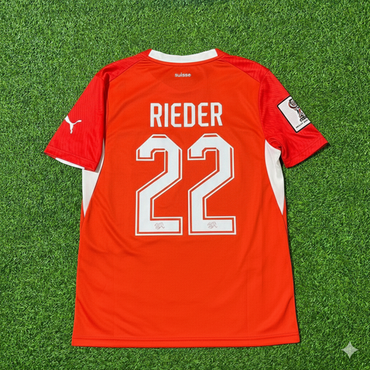 Fabian Rieder 22- Schweiz 2026 WM Trikot