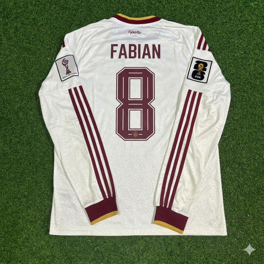 Fabián Ruiz Peña #8 Spain 2026 World Cup Away Long Sleeve Jersey Trikot Maillot