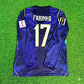 Fabinho 17# Brazil 2026 World Cup Sleeve Blue Away Jersey Trikot