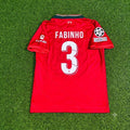 Maillot de football rétro domicile Fabinho #3 Liverpool Finale Ligue des champions 2022