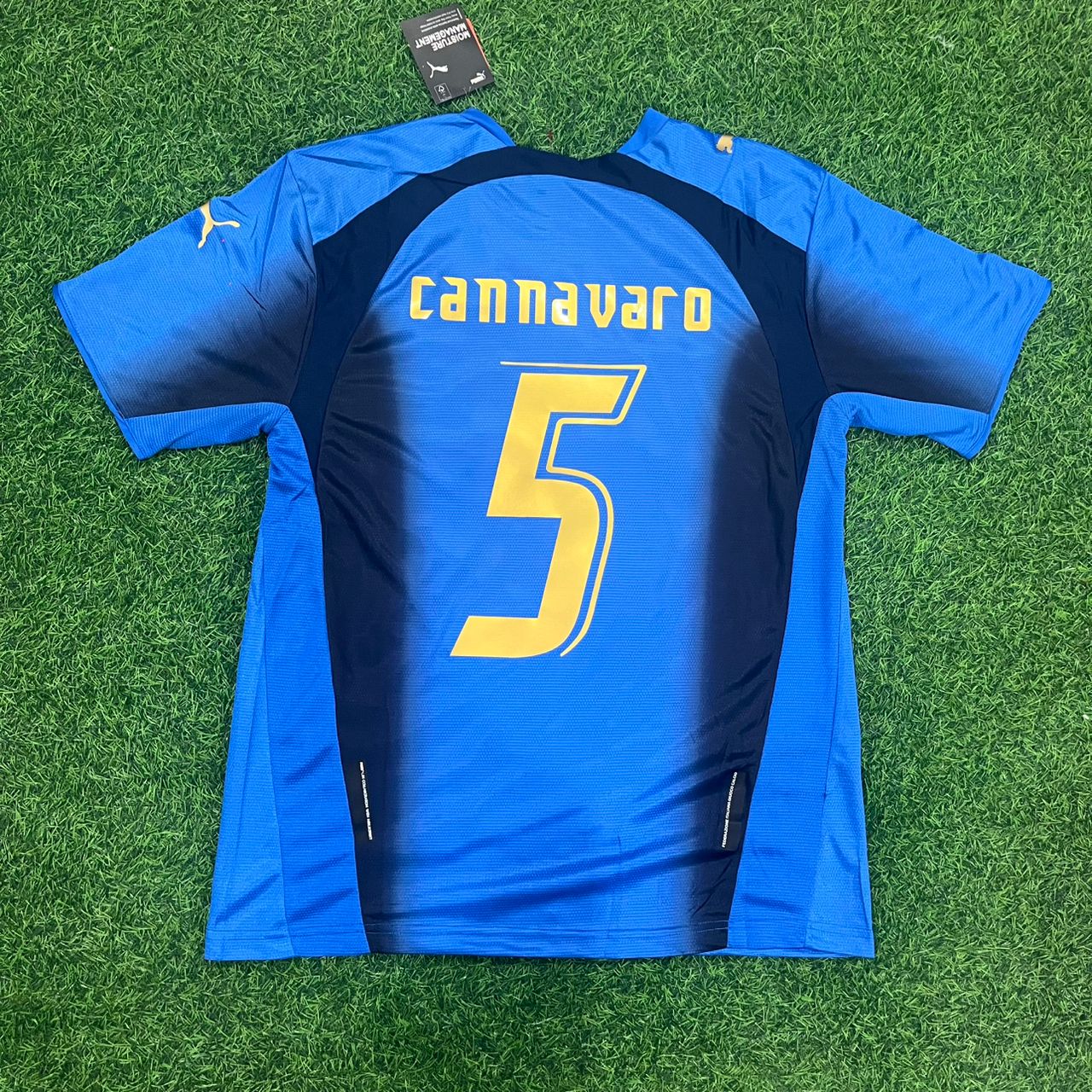 Fabio Cannavaro - Italien 2006 WM-Finale Retro Trikot Fußballshirt