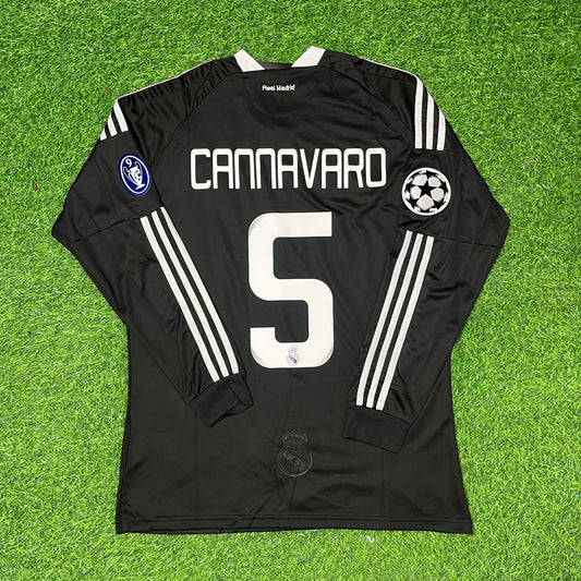 Fabio Cannavaro Real Madrid 2009 Away Retro Football Jersey