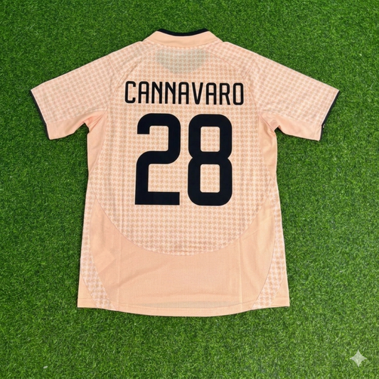 Fabio Cannavaro 28 Juventus Auswärtstrikot Retro-Fußballtrikot