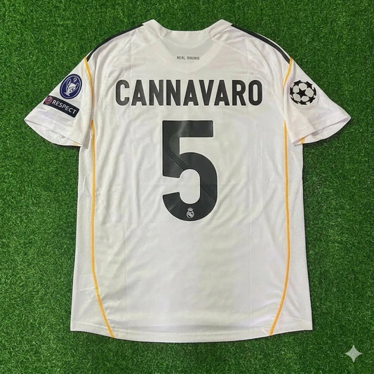 Fabio Cannavaro Real Madrid 2009 2010 Retro Trikot Fußballtrikot