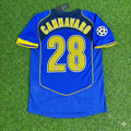 Fabio Cannavaro Juventus 2004-2005 Blue Retro Jersey | Kit | Trikot | Maillot Soccer Shirt