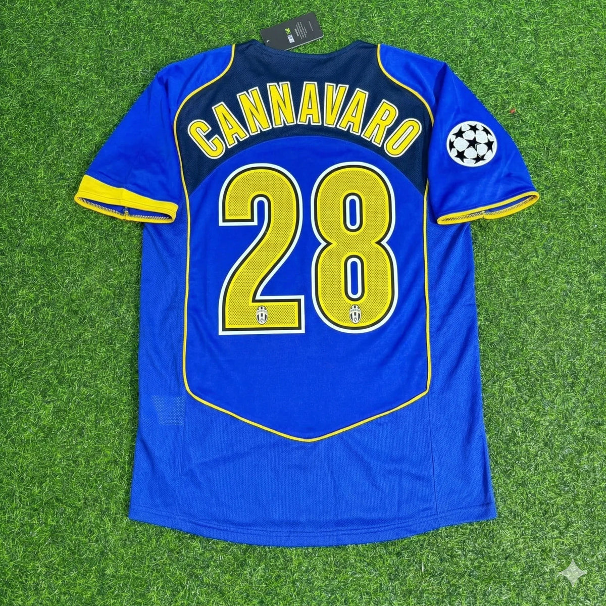 Fabio Cannavaro Juventus 2004-2005 Blue Retro Jersey | Kit | Trikot | Maillot Soccer Shirt
