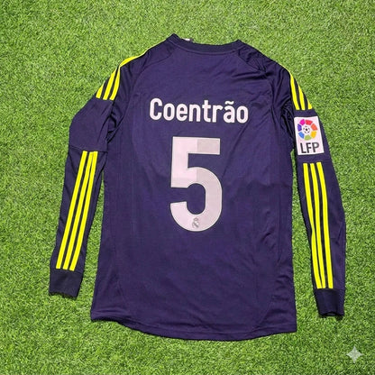 Fábio Coentrão 5- Real Madrid 2012/2013 Away Long Sleeve Football Jersey
