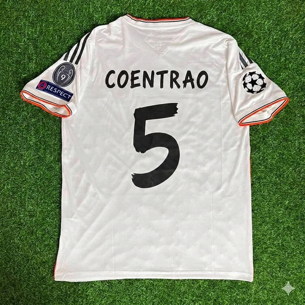 Fábio Coentrão 5- Real  Madrid Lisbon Short Sleeve Jersey Soccer Shirt