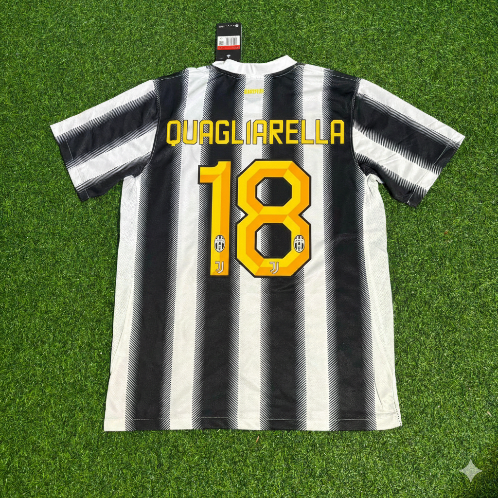 Fabio Quagliarella Juventus Home 2011 2012 Season Retro Jersey Trikot