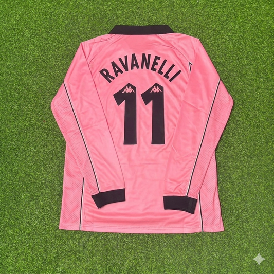 Fabrizio Ravanelli #11 Juventus 1995 Rosa Trikot Kit Jersey Trikot Maillot