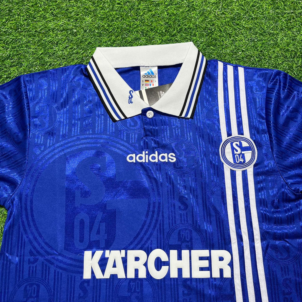 Ebbe Sand Schalke 04 Heim Retro Fußballtrikot