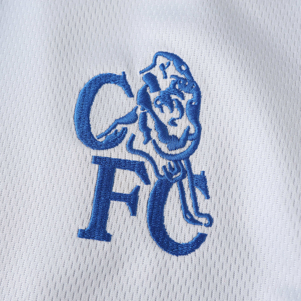 Chelsea 2003-2004 Season Away White Retro  Football Jersey Trikot Maillot