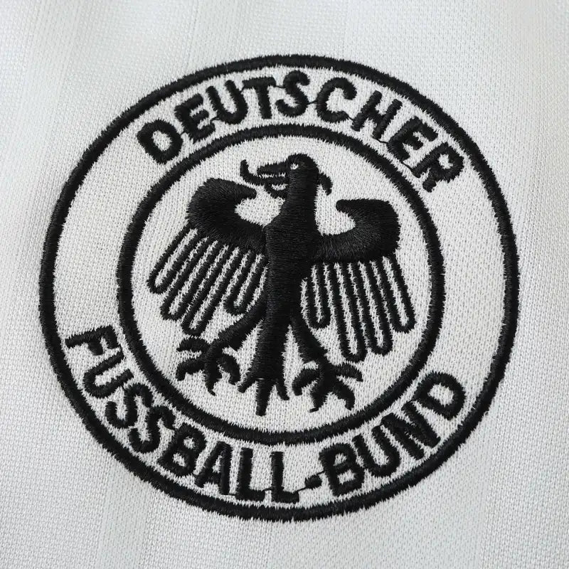 Deutschland 1992 Saison Heim Weiß Retro Trikot Fußballtrikot