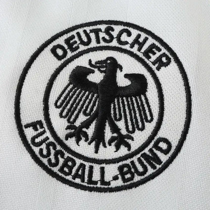 Deutschland 1992 Saison Heim Weiß Retro Trikot Fußballtrikot