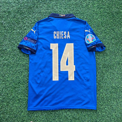 Federico Chiesa – Italien EM 2020 Finale Retro Fußballtrikot – | Trikot | Maillot Fußballtrikot