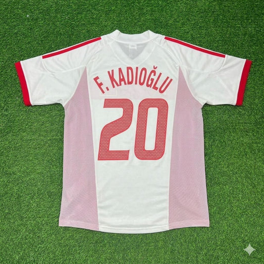 Turkey White Retro Football Jersey – Ferdi Kadioglu