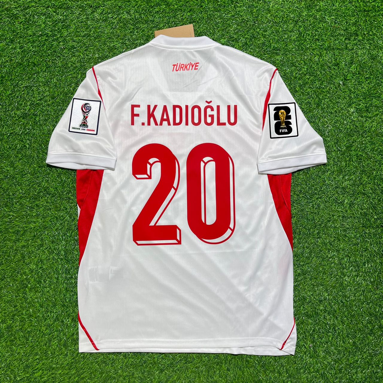 Ferdi Kadioglu Türkei Türkiye WM 2026 Auswärtstrikot Weiß
