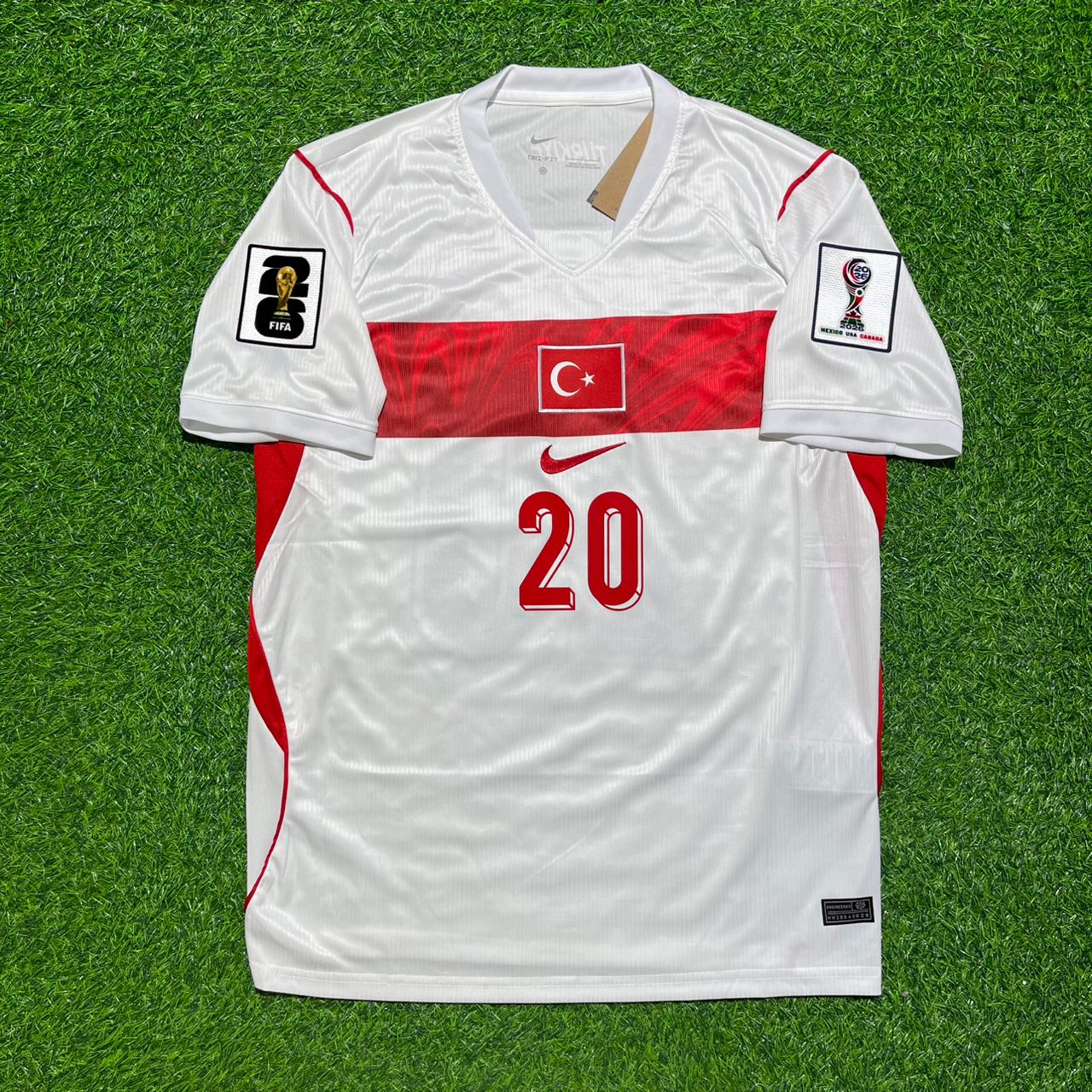 Ferdi Kadioglu Türkei Türkiye WM 2026 Auswärtstrikot Weiß