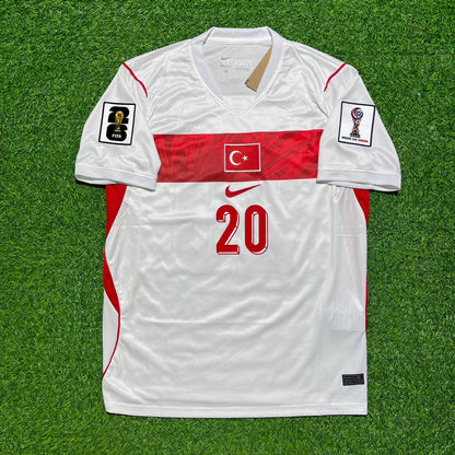 Ferdi Kadioglu Türkei Türkiye WM 2026 Auswärtstrikot Weiß