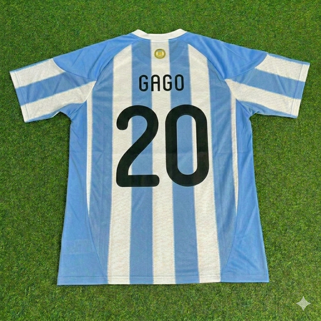 Fernando Gago 20- 2010 WM Argentinien Retro Trikot