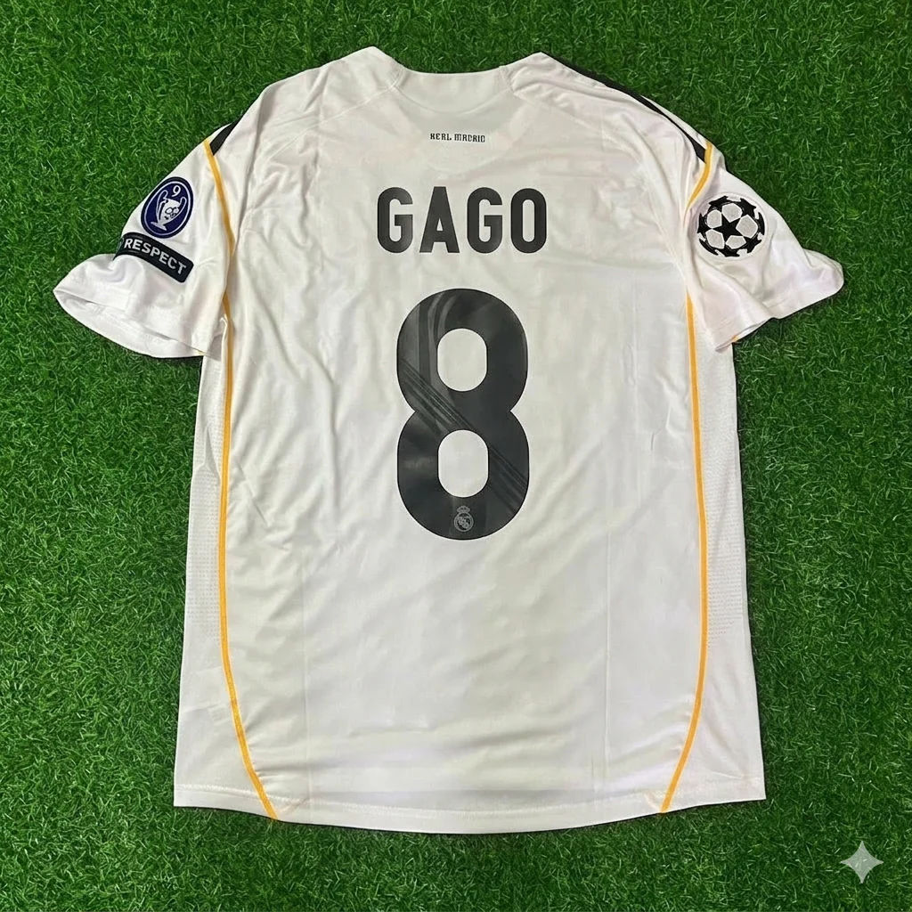 Fernando Gago Real Madrid 2009 2010 Retro Trikot Fußballtrikot