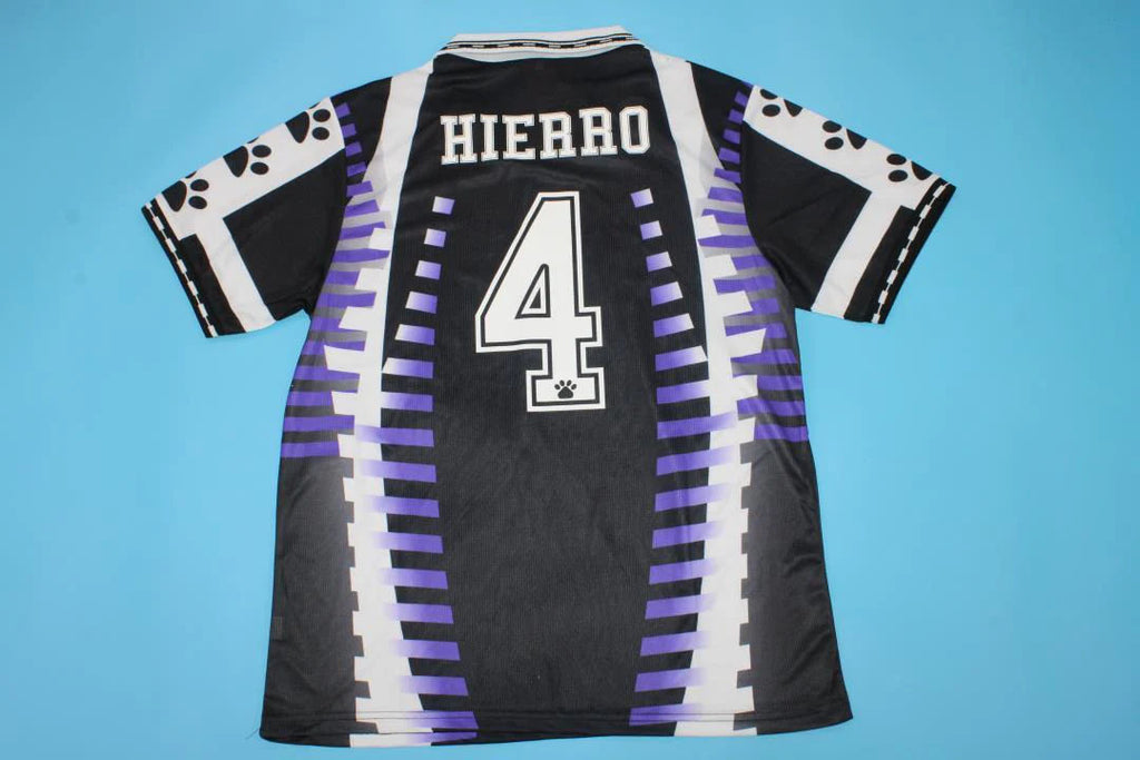 Fernando Hierro #4 Real Madrid 1997-1998 Saison Auswärtstrikot