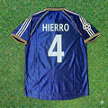 Fernando Hierro 4- Real Madrid 1998-1999 Blue Retro Jersey Soccer Shirt