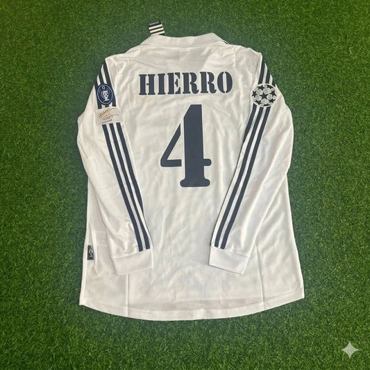 Fernando Hierro 4- Real Madrid 2002/2003 Langarm Heimtrikot