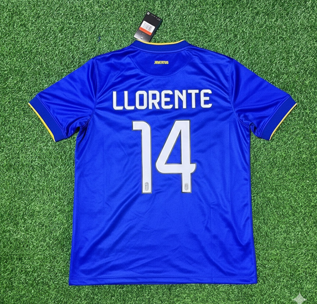 Fernando Llorente Juventus 2014/15 Retro Blue Football Jersey Kit