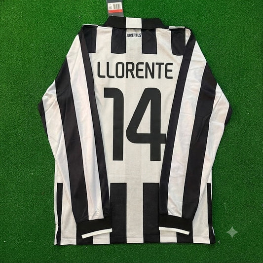 Fernando Llorente #14 Juventus 2014 2015 Retro Langarm-Trikot Fußballshirt