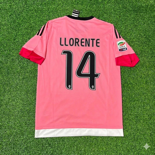 Juventus 2015/16 Pinkes Retro-Trikot – Fernando Llorente
