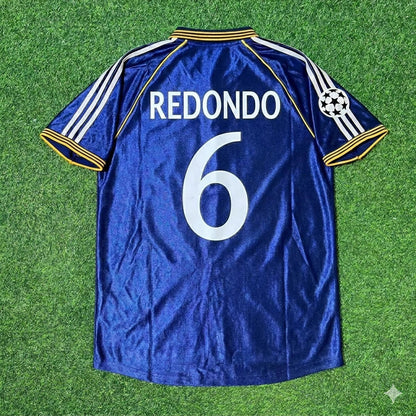 Fernando Redondo 6-  Real Madrid 1998-1999 Blue Retro Jersey Soccer Shirt