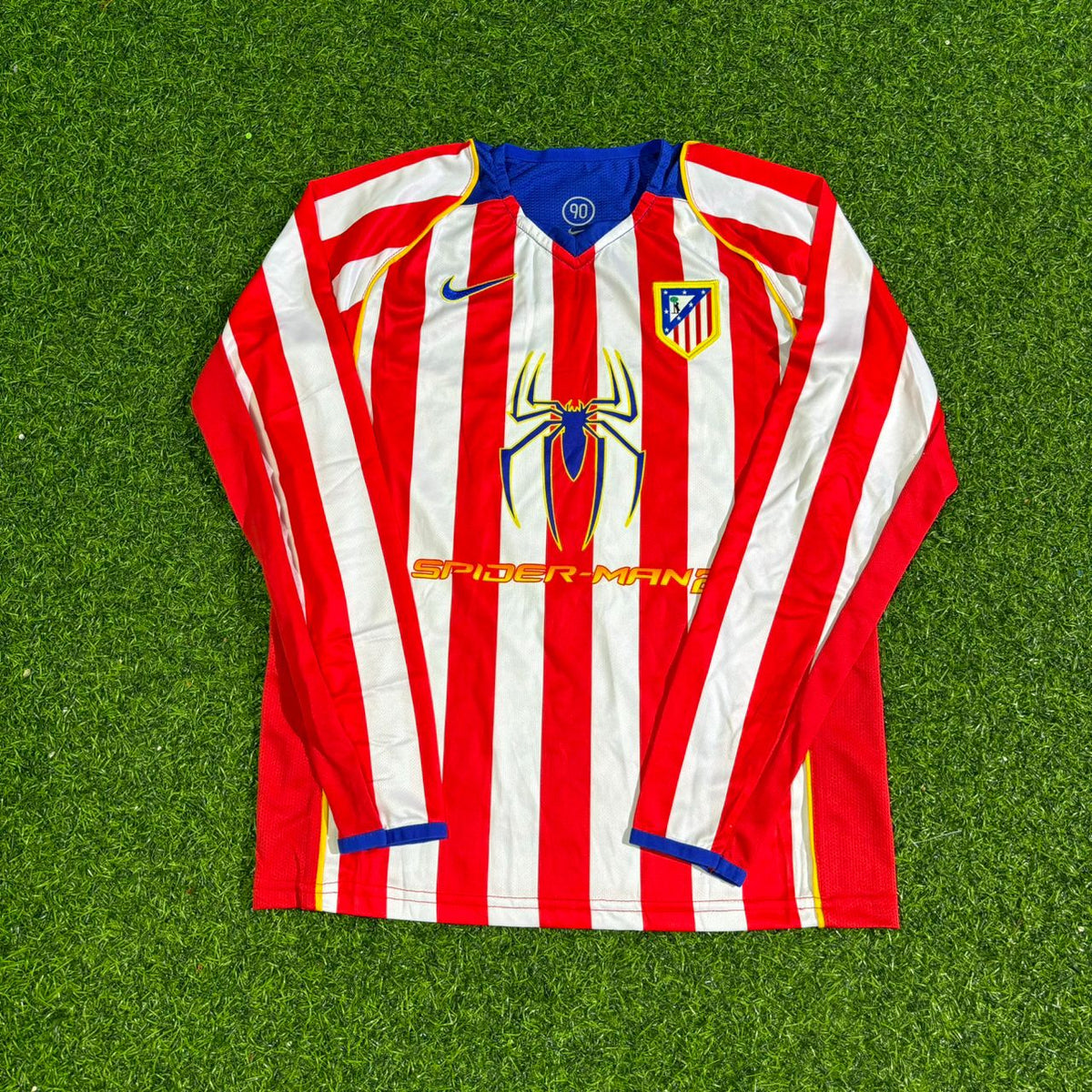 Fernando Torres #9 Atlético Madrid 2004-2005 Spider-Man Long Sleeve Retro Football Jersey