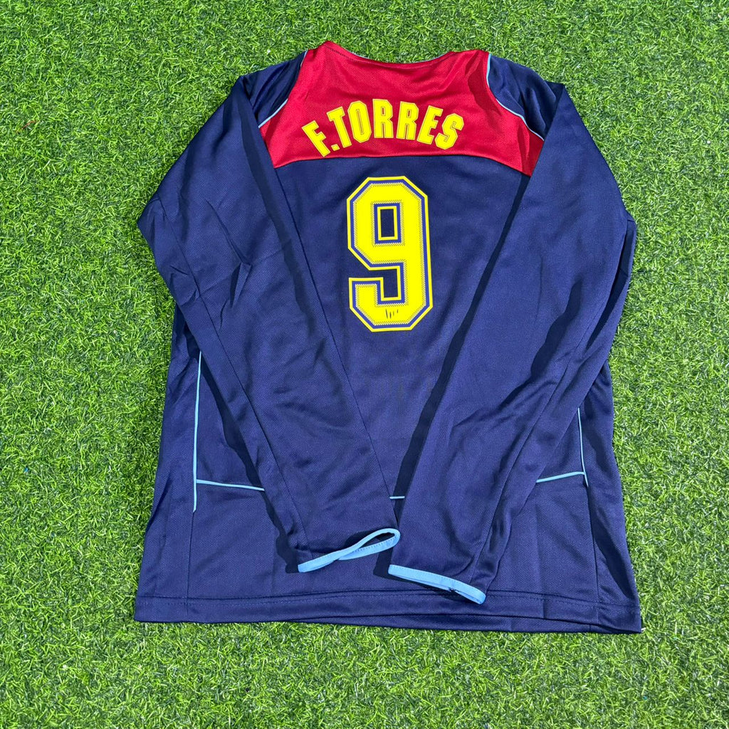 Fernando Torres Atlético Madrid Spider-Man 2003-2004 Long Sleeve Retro Football Jersey