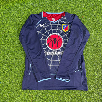 Fernando Torres Atlético Madrid Spider-Man 2003-2004 Long Sleeve Retro Football Jersey