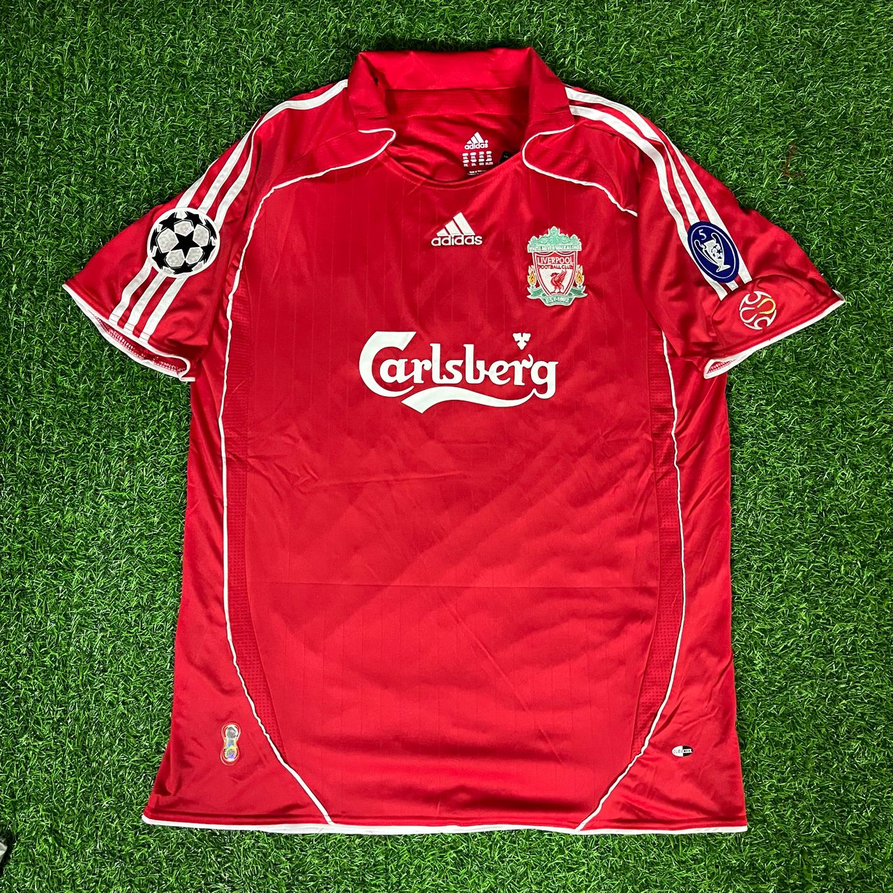 Fernando Torres Liverpool 2007 2008 Saison Champions League Rotes Retro Fußballtrikot