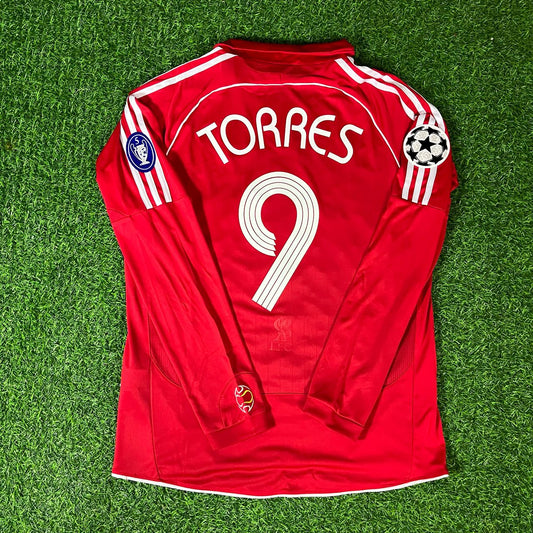 Fernando Torres 9 – Liverpool 2007 Athen Champions League Finale Retro Trikot Trikot Maillot Fußballtrikot