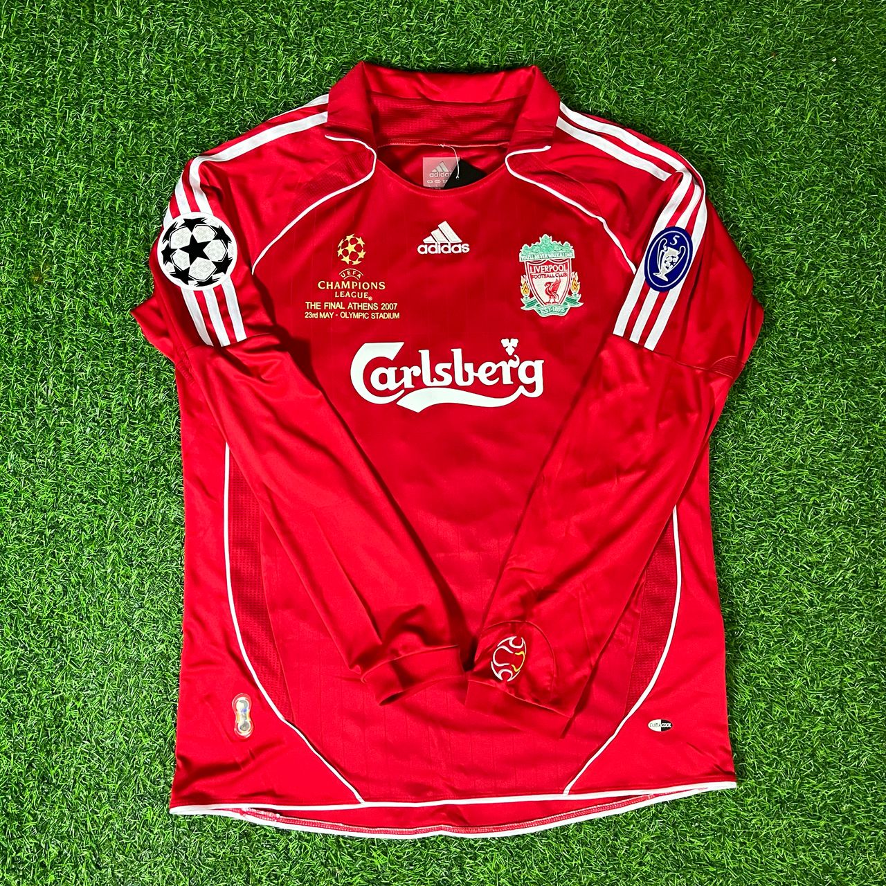 Fernando Torres 9 – Liverpool 2007 Athen Champions League Finale Retro Trikot Trikot Maillot Fußballtrikot