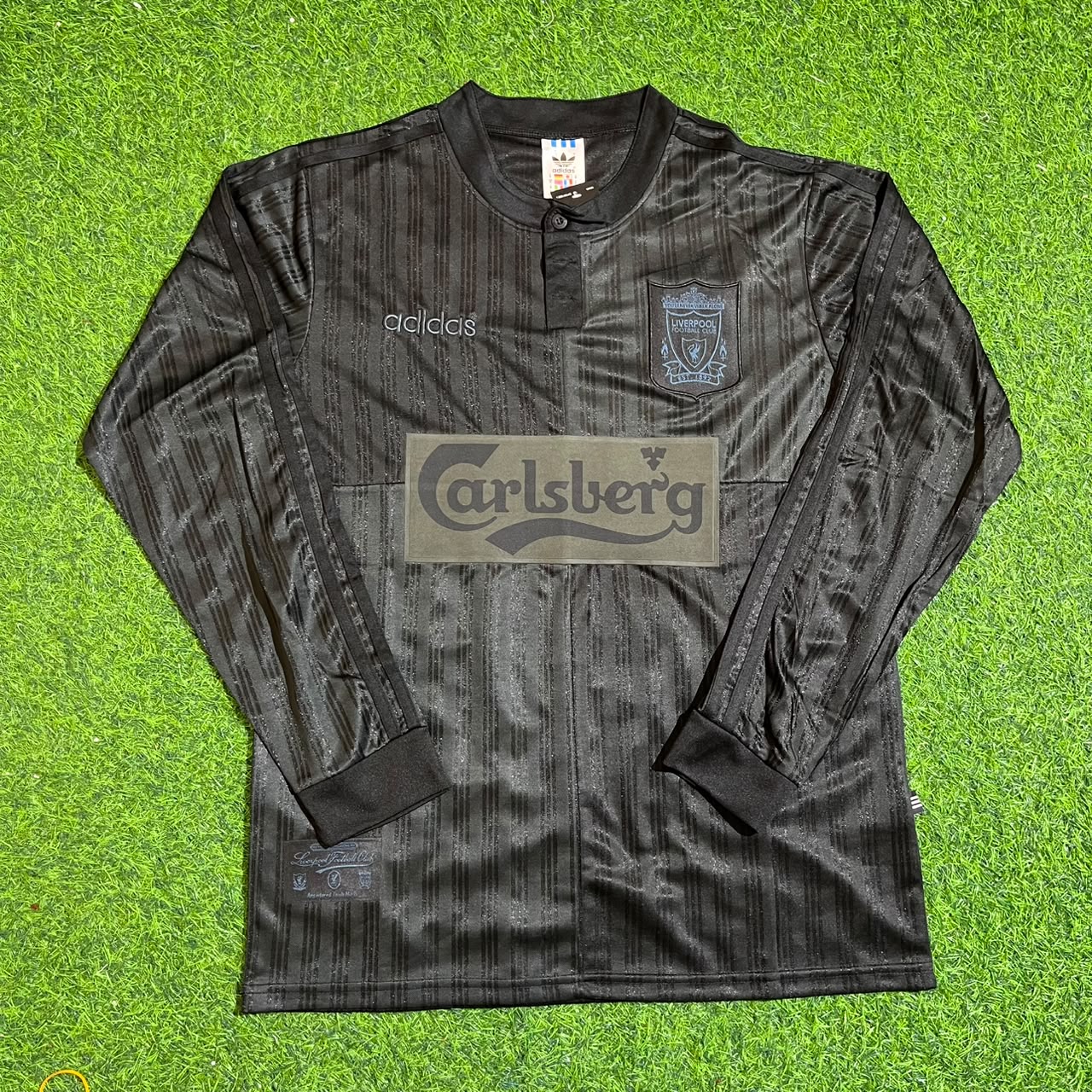 Fernando Torres Liverpool Schwarz Langarm Retro Trikot