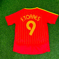 Fernando Torres Spanien 2006 Weltmeisterschaft Blaues Retro-Heimtrikot