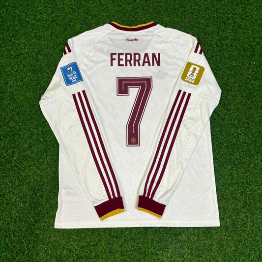 Ferrán Torres #7 Spanien WM 2026 Auswärtstrikot Langarm
