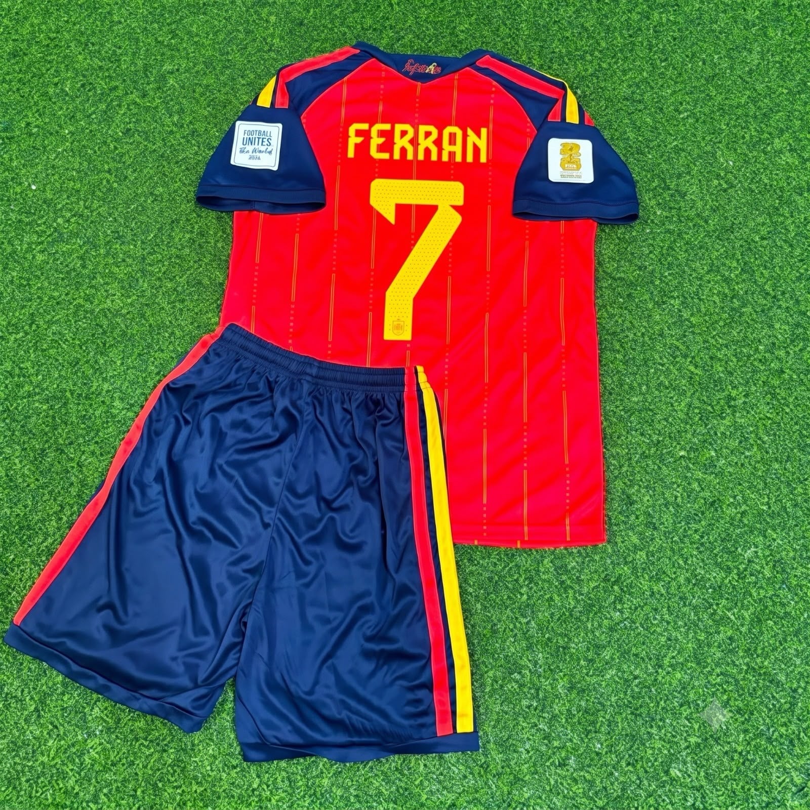 Ferran Torres #7 Spain 2026 World Cup Kids Football Jersey