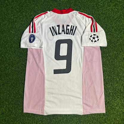 Filippo Inzaghi AC Milan 2003 Champions League Final White Retro Football Jersey