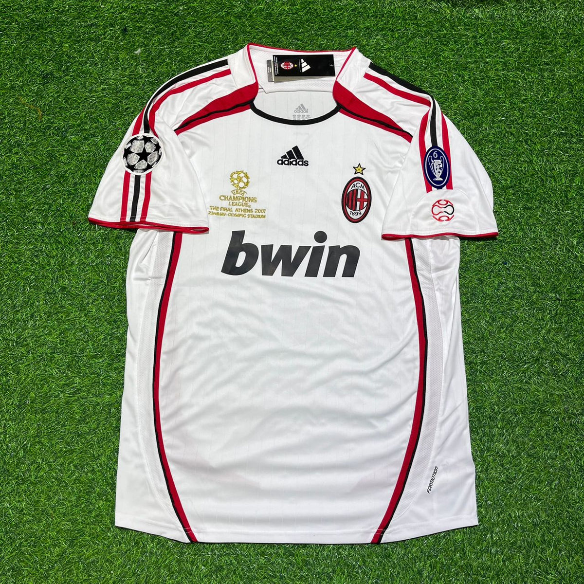 Filippo Inzaghi Milan 2007 Finale Weiß Retro Fußball Trikot Fußballhemd
