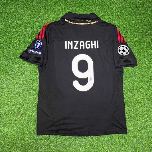 Filippo Inzaghi 9 - Milan Drittes Trikot 2011/12 Retro Trikot T-Shirt Fußballtrikot
