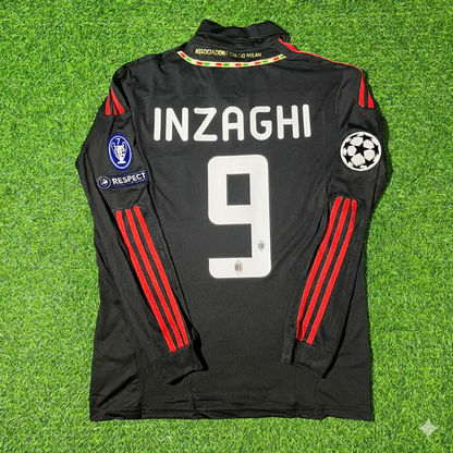 AC Milan 2011/12 Red and Black Retro Football Jersey – Filippo Inzaghi