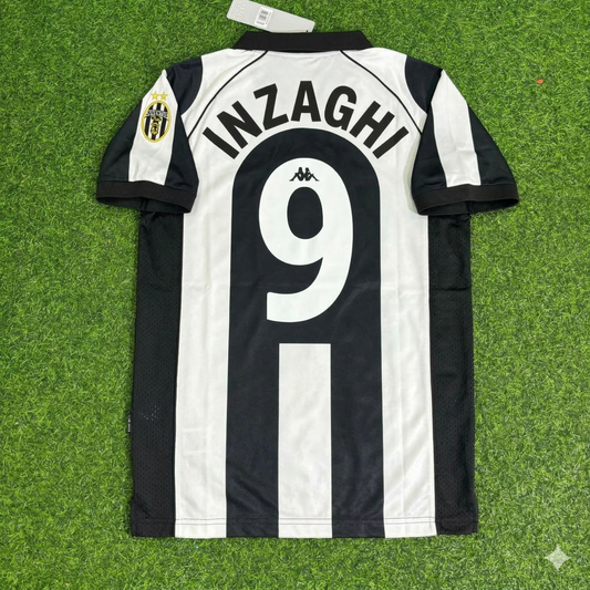 Filippo Inzaghi 9 - Juventus Heimtrikot 1997/1998 Retro-Trikot Jersey Maillot Trikot Fußballtrikot