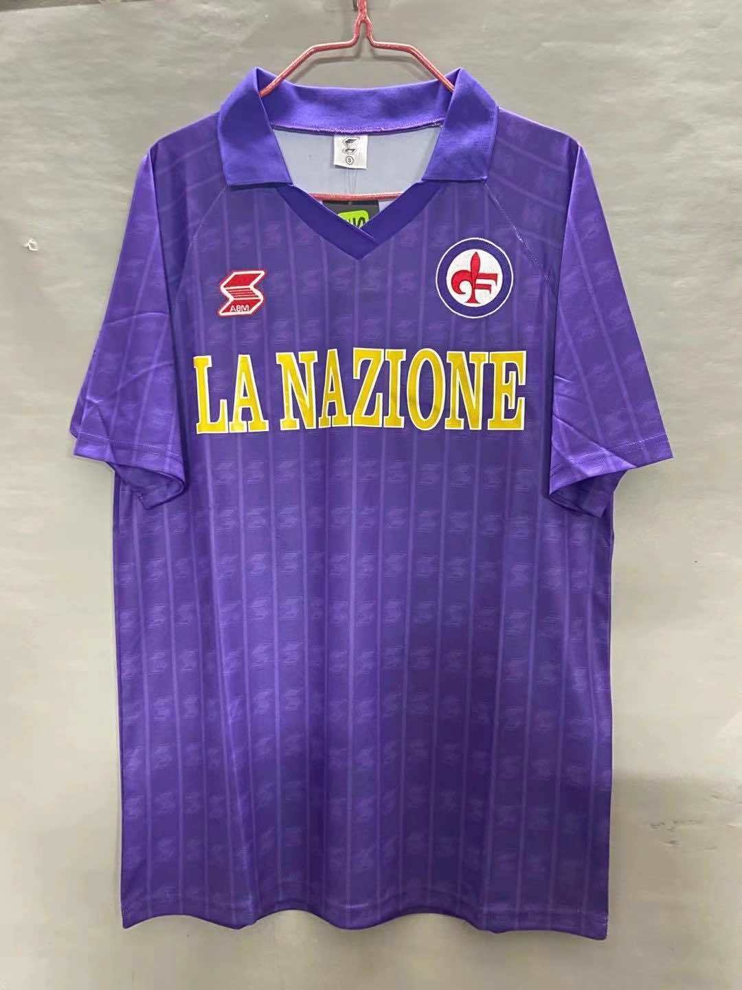 ACF Fiorentina 1989-1990 Season Retro Home Football Jersey Trikot Maillot